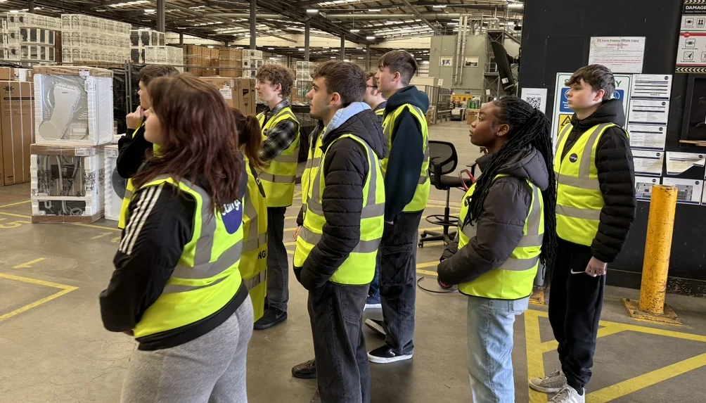 Student attending an employer workshop with electrical retailer Currys